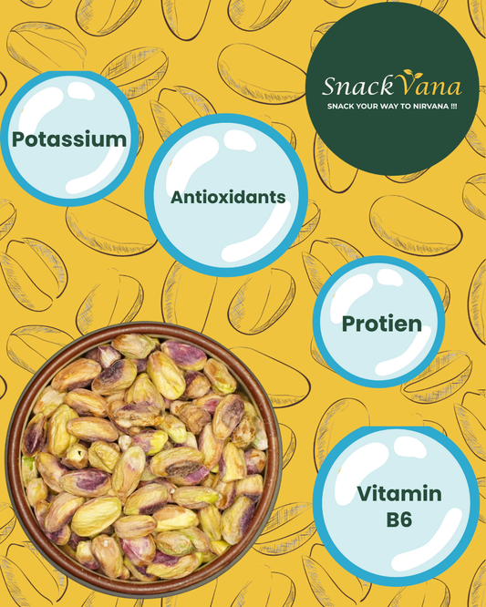 Shelled pistachio kernels - protein-rich and heart-healthy snack