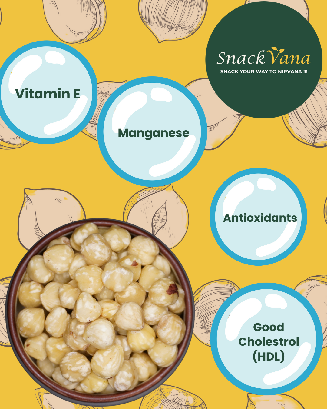 Heart-healthy hazelnuts rich in Vitamin E and fiber