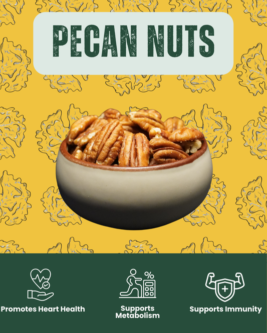 Whole shelled pecans - buttery and heart-healthy snack