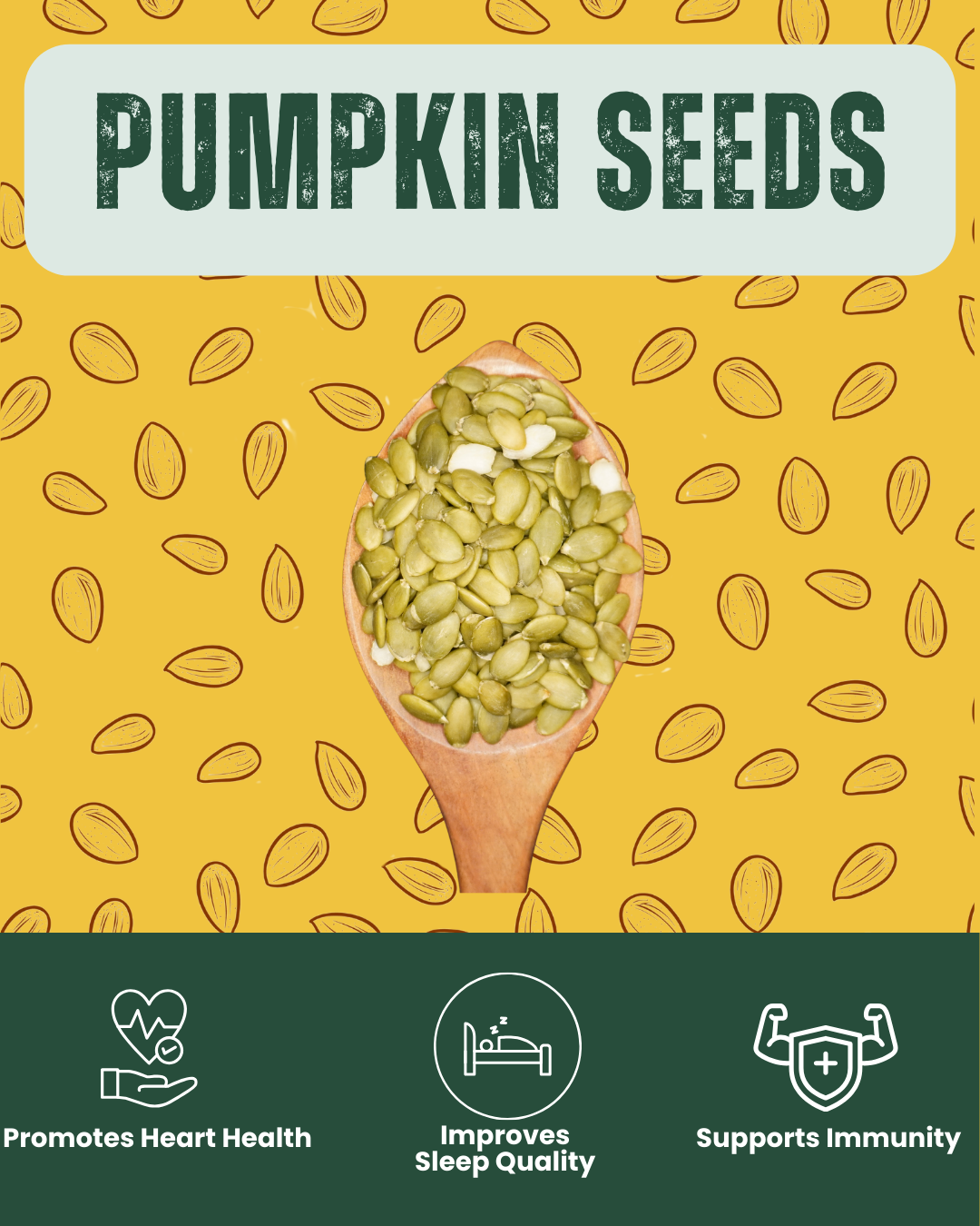 Crunchy pumpkin seeds - immune-boosting superfood with antioxidants
