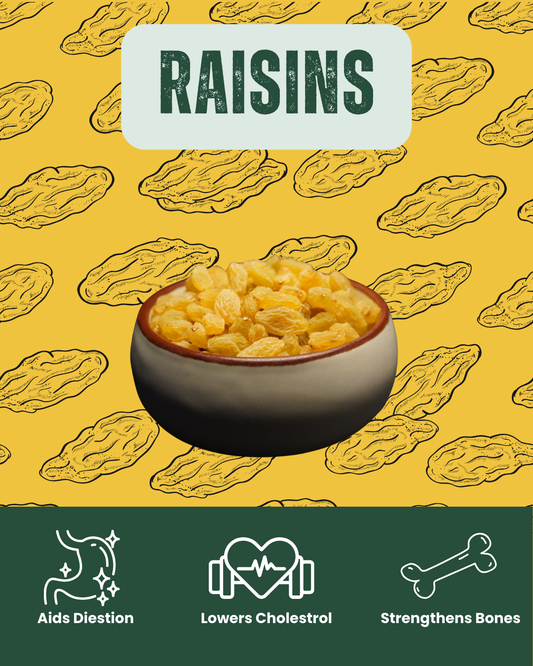 Premium golden raisins - natural energy snack by SnackVana