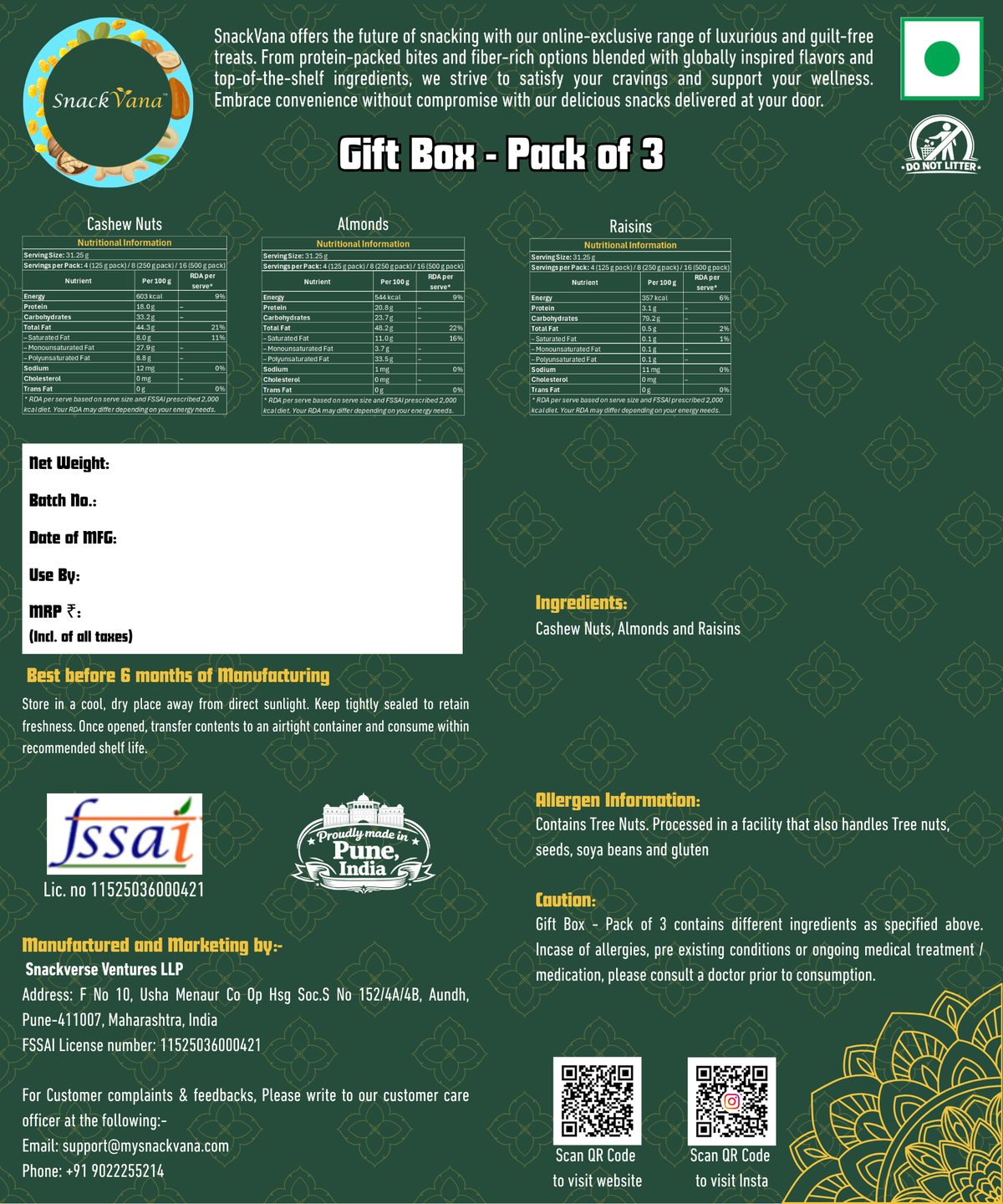 Gift Box - pack of 3