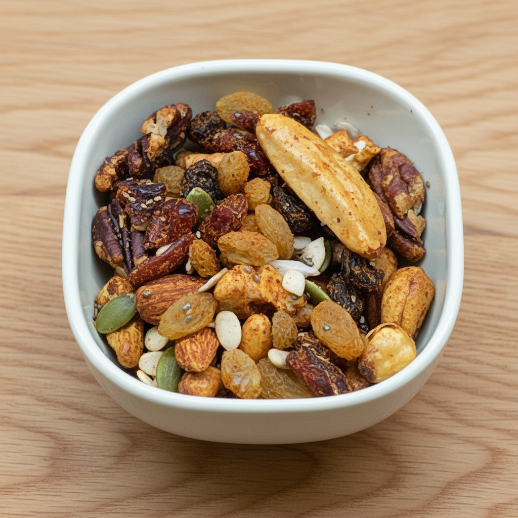 Super Mix - Peri Peri in a ceramic bowl on wooden table