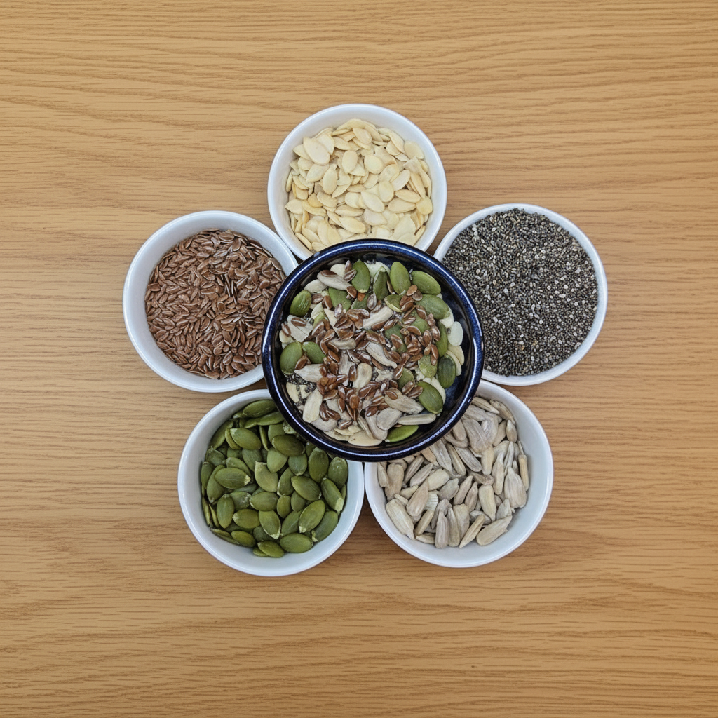 5 seed mix and each individual seed bowl